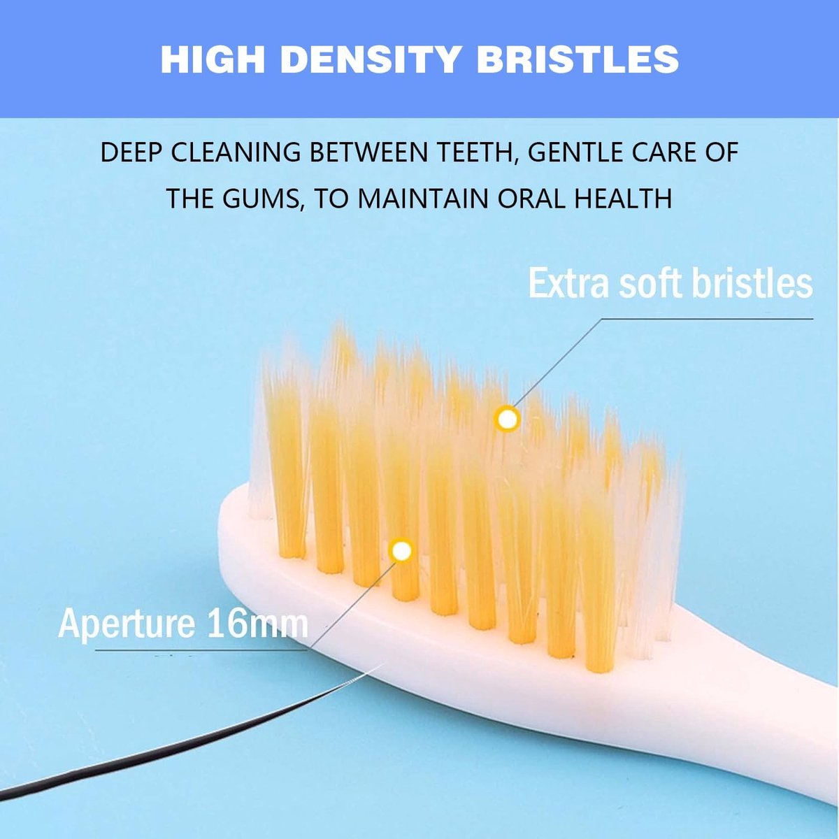 4-pack toothbrushes - Travel toothbrushes - Foldable travel toothbrushes - Portable soft toothbrushes - Easy to carry — image 3