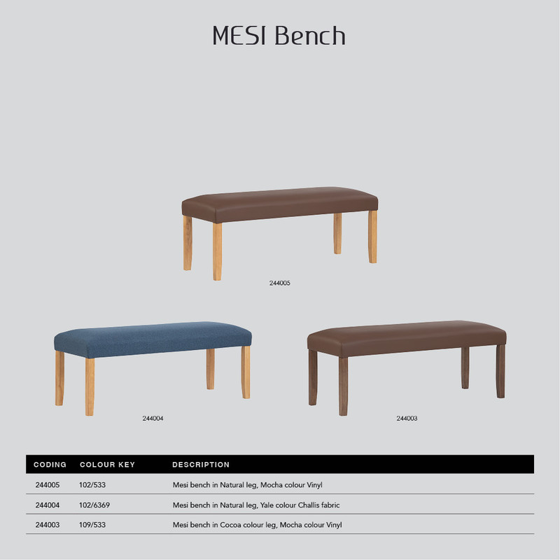 Mesi bench Ottoman - Natural โ image 3