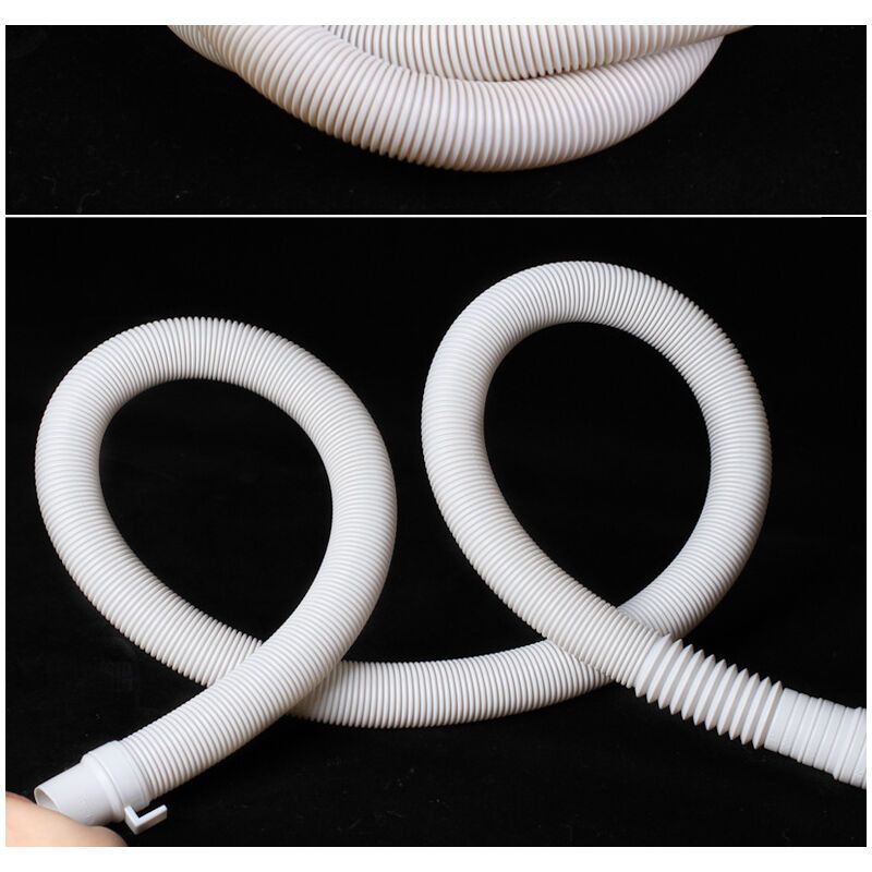 Washing Machine Drain Hose Corrugated Plastic Extension Tube Grey, 2M — image 3