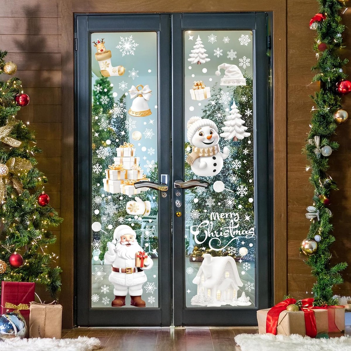 Christmas window stickers - 9 pieces - Window Decoration Stickers - Window Decoration Christmas - Christmas Decoration - Christmas Stickers - Window Stickers — image 5