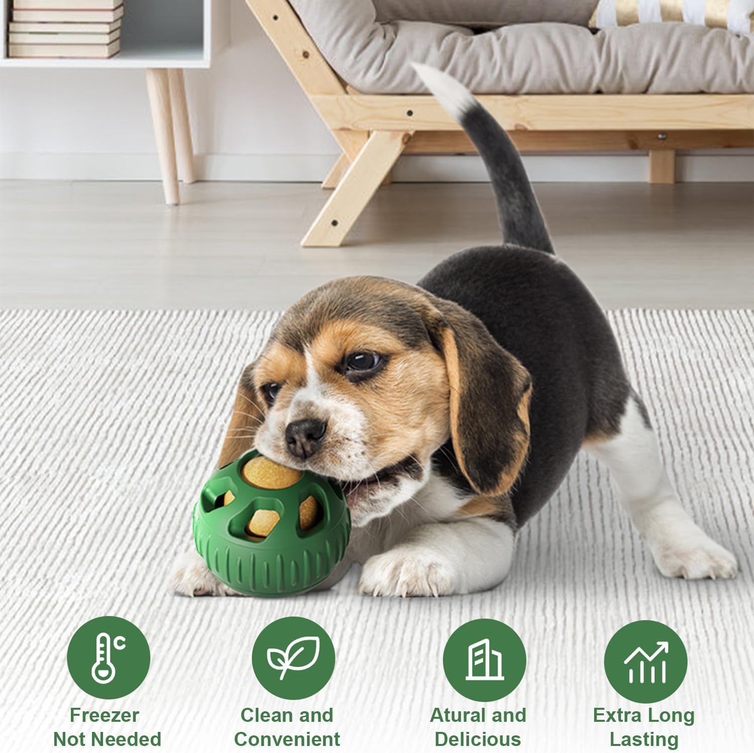 Interactive Dog Toys, Treat Dispensing Dog Toy, Chew Toys to Keep Your Pup Distracted, Frozen Dog Treats Toy for Aggressive Chewer, Durable Dog — image 2