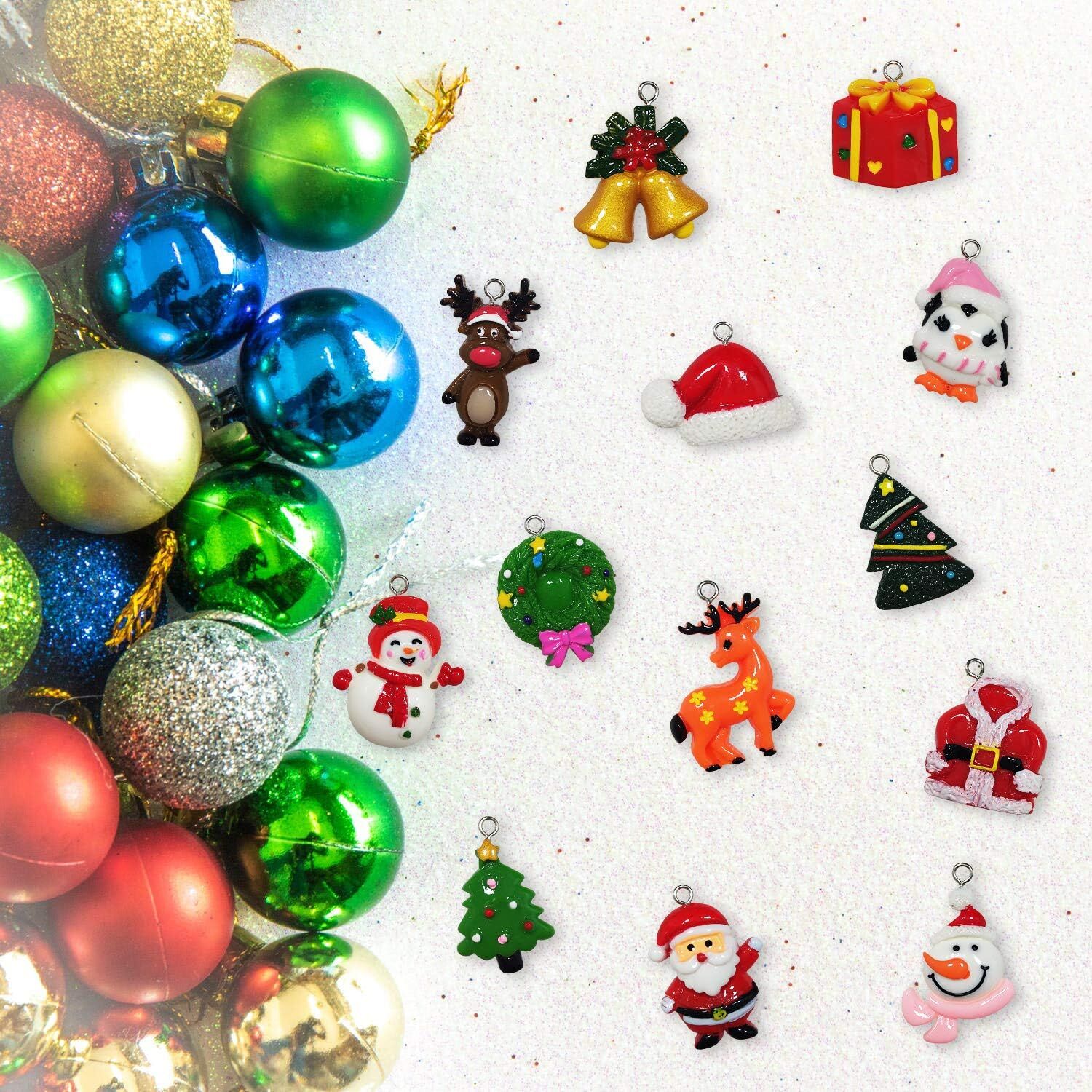 30pcs Mini Christmas Ornaments for Mini Tree Decorations Small Christmas Ornaments Resin Miniatures for Craft Christmas Decor — image 4