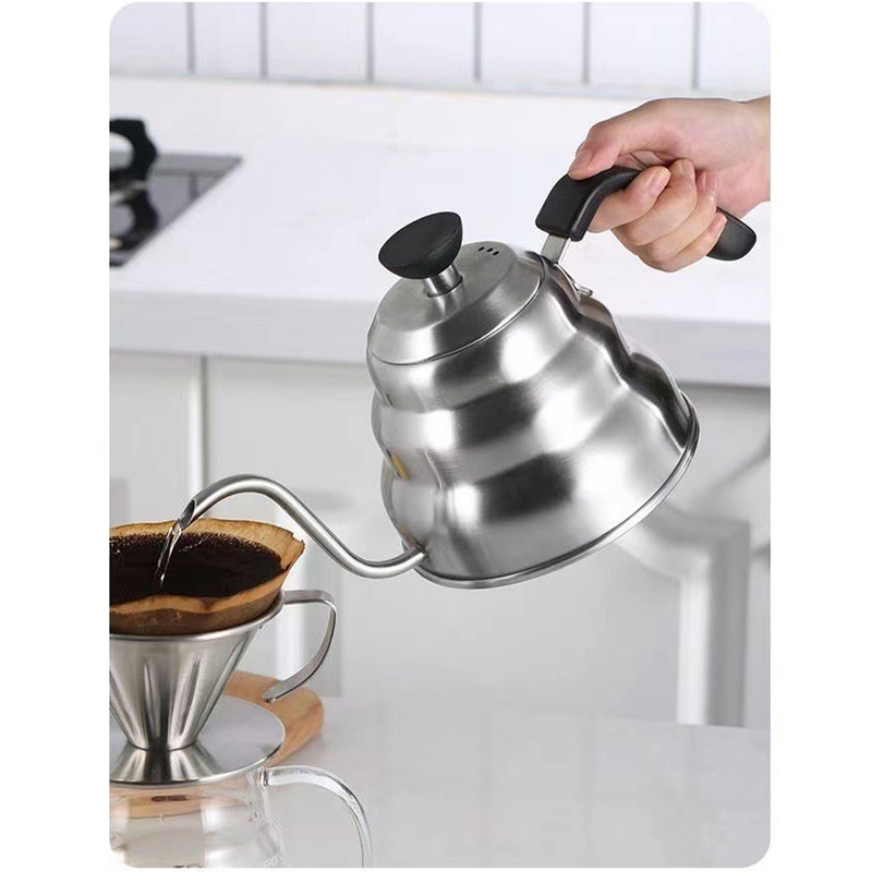 Gooseneck Kettle with Thermometer - 1.2L Pour Over Coffee & Tea Kettle,Stainless Steel Gooseneck Kettle Pot, Precision Pour Drip Spout, Suitable for — image 2