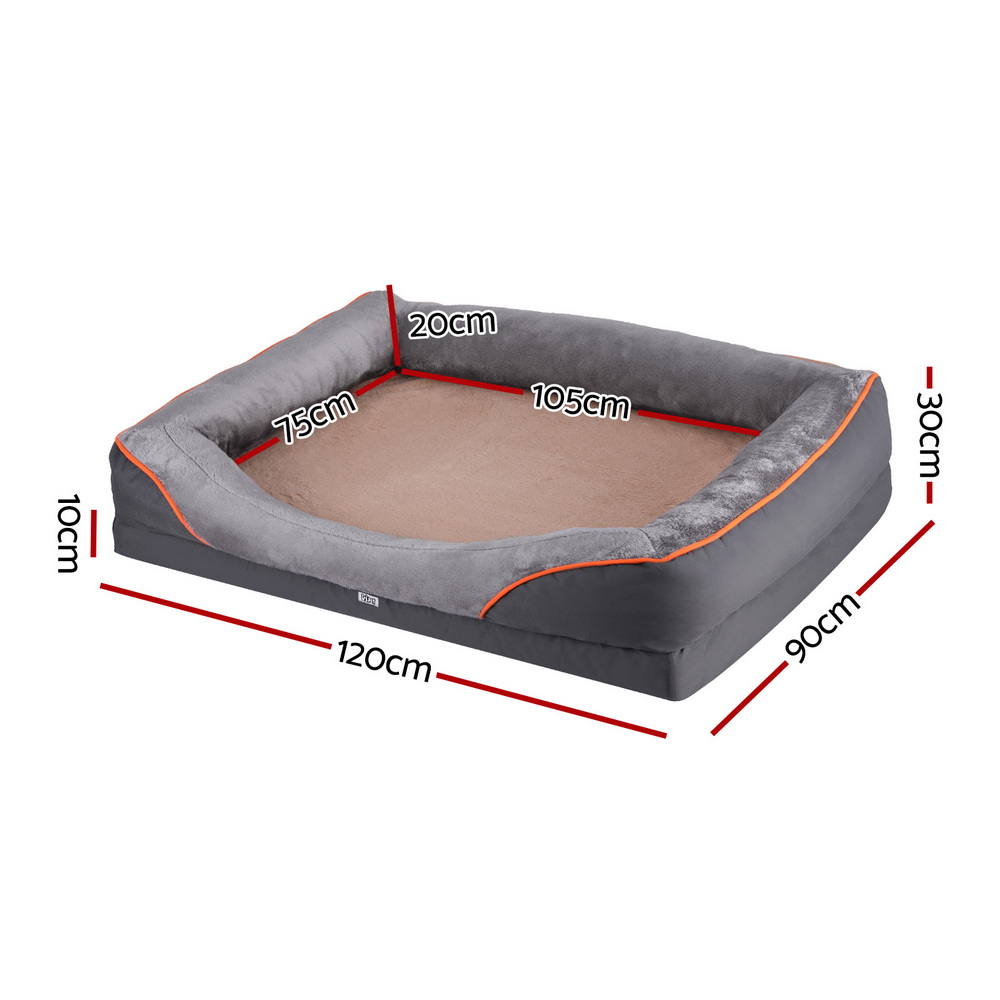 i.Pet Pet Bed Orthopedic Washable Dog Bed Plush Fleece Sofa Cushion Mat โ image 2