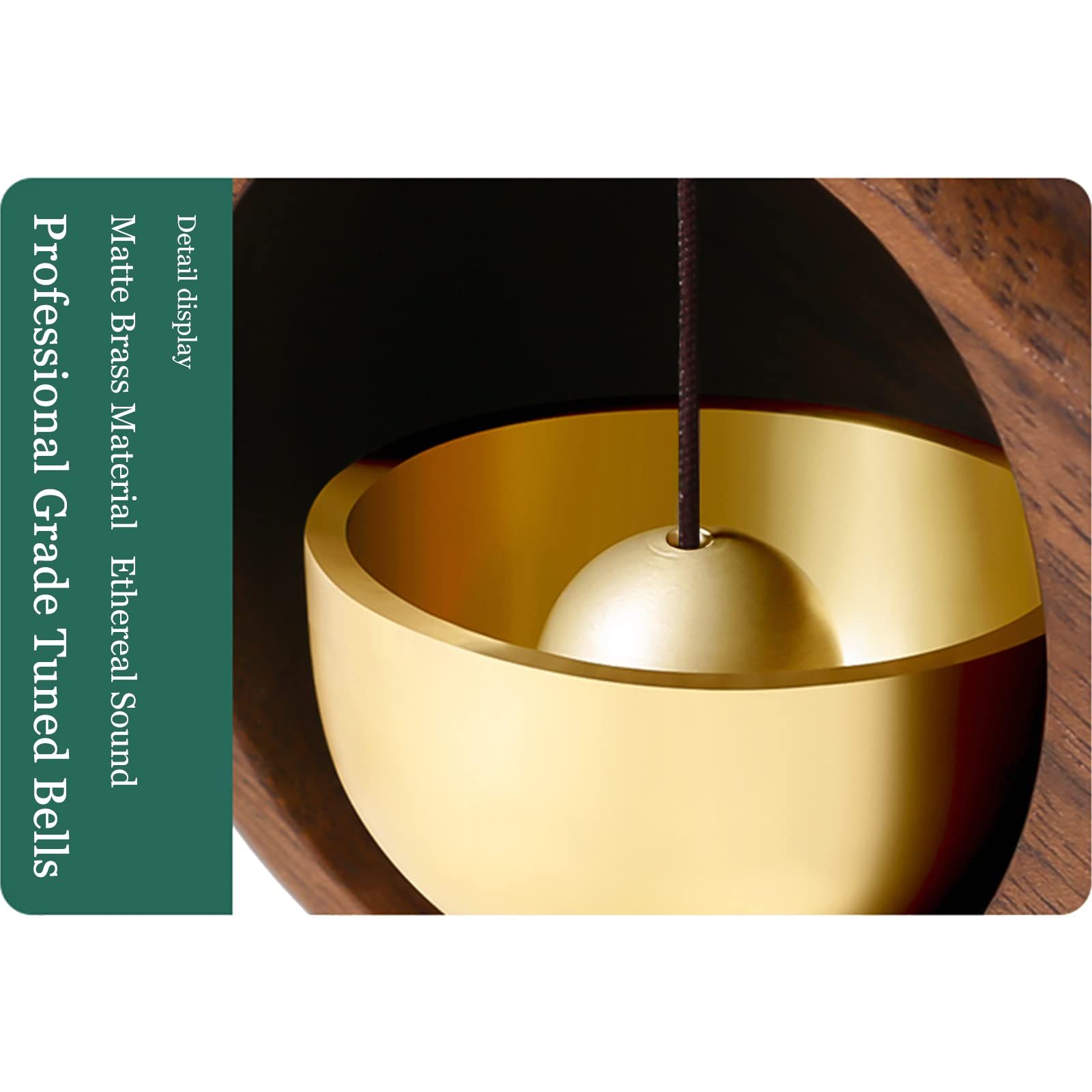 Shopkeepers Bell for Door Opening, Decorative Wooden bell/ Hanging Bell, Suitable for Doors, Windows and Refrigerators — image 2