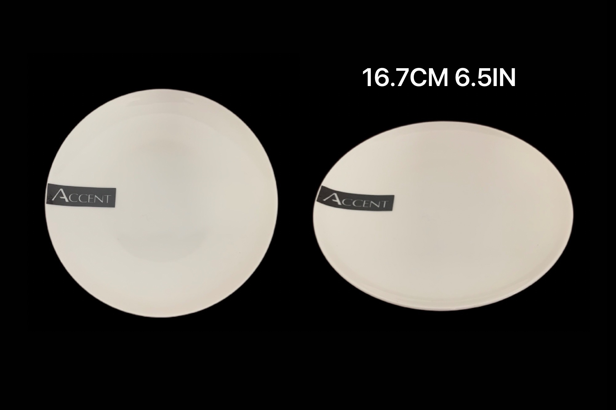 bulk 24 White Bone China Side Plate 17 × 2cm