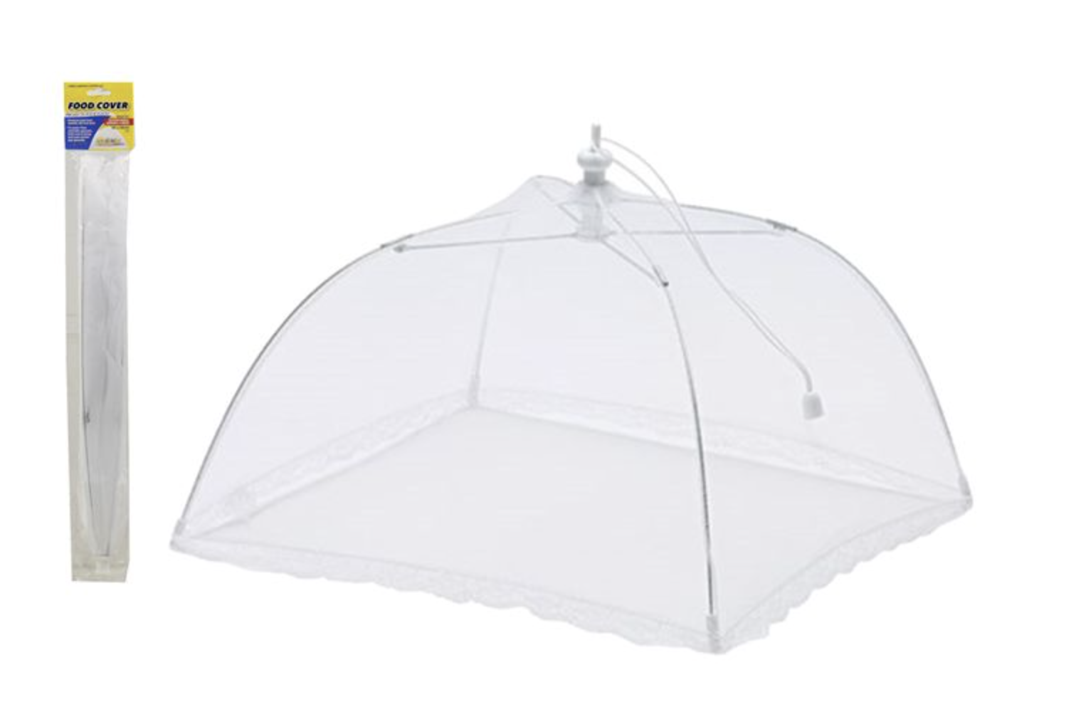 15 Inch Mesh Food Cover, Collapsible Lace Tent for BBQ and Kitchen Insect Protection — image 4