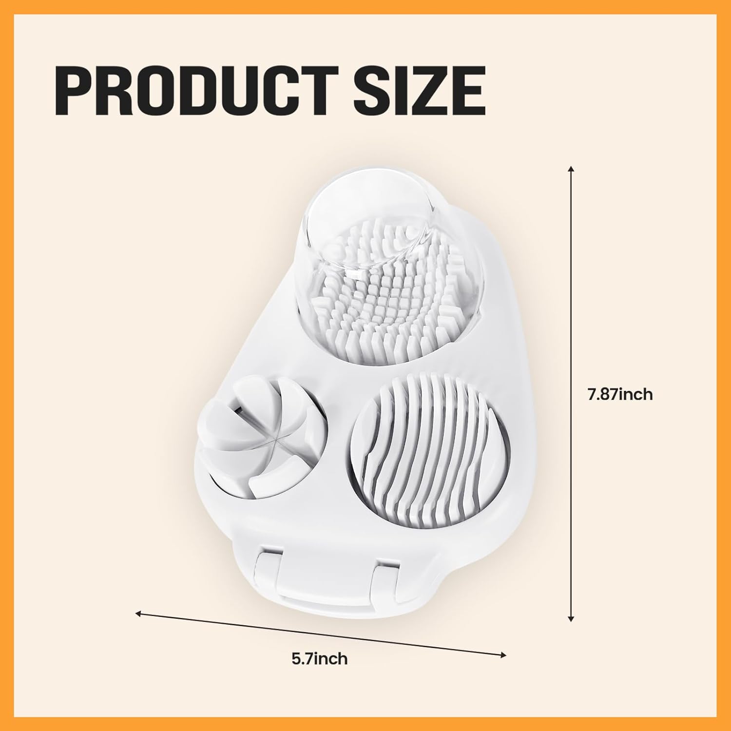 3-in-1 Egg Slicer - Perfect Slices & Chunks - Multifunctional Cutter for Eggs Soft Fruits and Vegetables β image 3