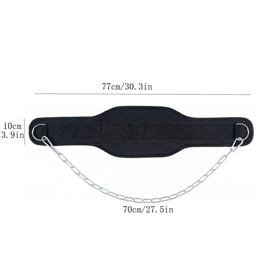 Adjustable Weighted Chain Dipping Belt for Strength Training and Muscle Building Fitness weight-bearing belt โ image 5