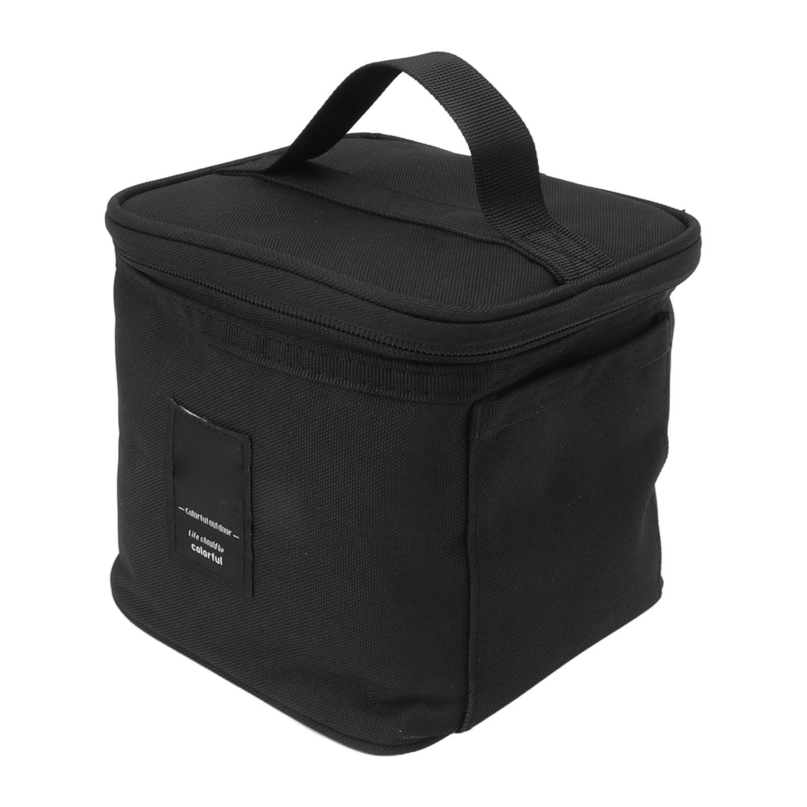 Spice Bottle Carry Bag Removable Inner Divider Oxford Cloth Portable Seasoning Jar Bag for BBQ Picnic Camping Black โ image 2