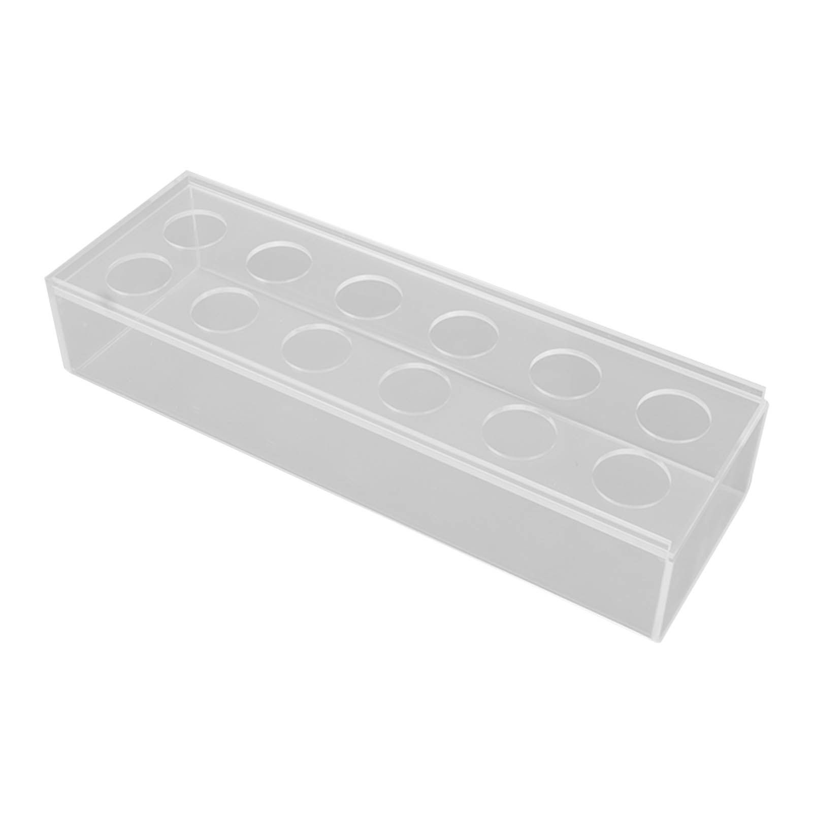 Clear Acrylic Flower Vase Multi Holes Elegant Decorative Long Rectangle Vase for Wedding Home Dining Table Decor 30cm/11.7in — image 3