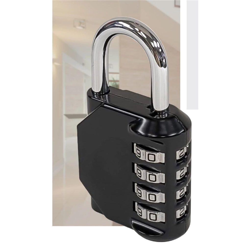 4 Pack Combination Lock, 4 Digit Combination Padlock, Outdoor Waterproof Padlock for School Gym Locker Lock, Padlocks with Code, Sports Locker Luggage Locks โ image 4