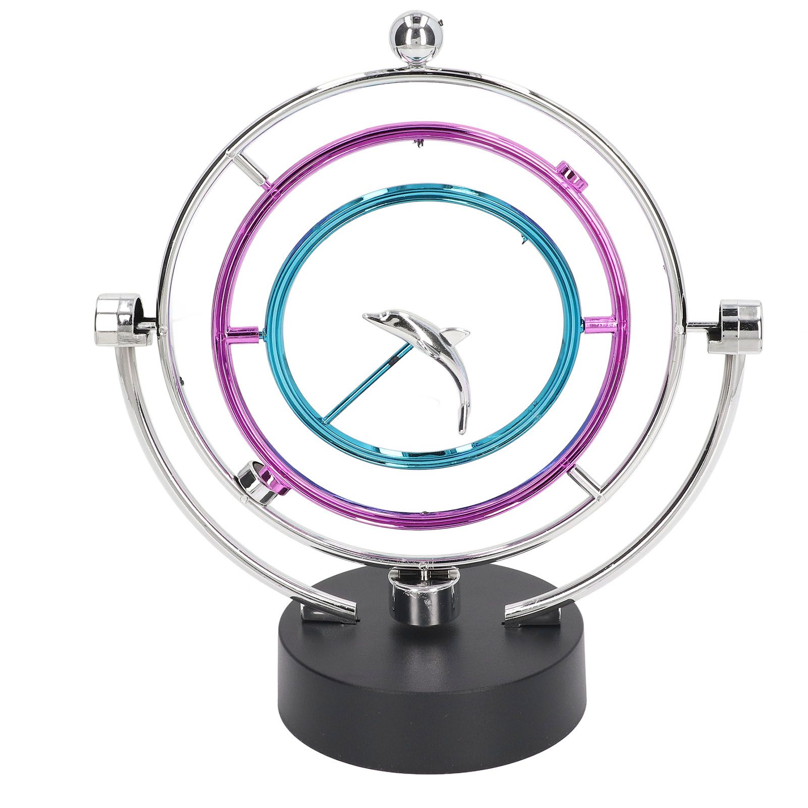 Perpetual Motion Toy Innovative Large Circle Dolphin Perpetual Swing Toy for Home Office โ image 3