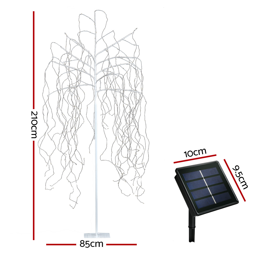 2.1M Christmas Tree 600 LED Solar Jingle Jollys โ image 2