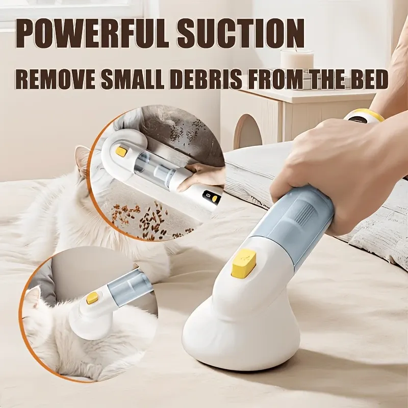 3-in-1 Pet Hair Vacuum: 37, 000 RPM Powerful Suction, Vacuum & Brush Simultaneously, Low-Noise ABS Body to Reduce Stress, Type-C Fast Charging — image 4