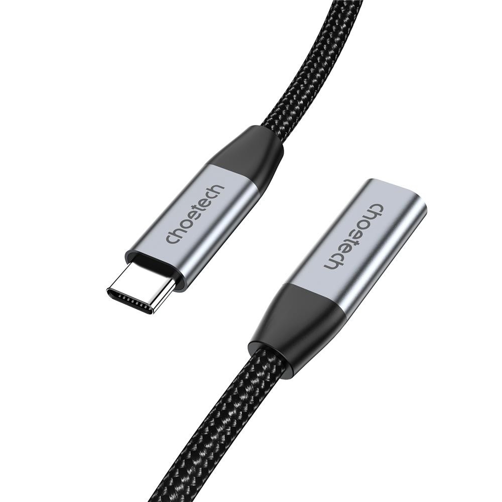 CHOETECH XCC-1039 100W Type-C Female to Type-C Male Extension Cable 2M โ image 3