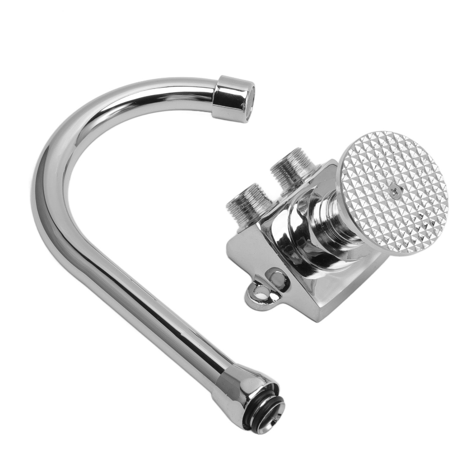 Foot Pedal Basin Faucet Kitchen Sink Foot Tap Floor Mounted Foot Pedal Faucet Set Double Outlet Water โ image 4