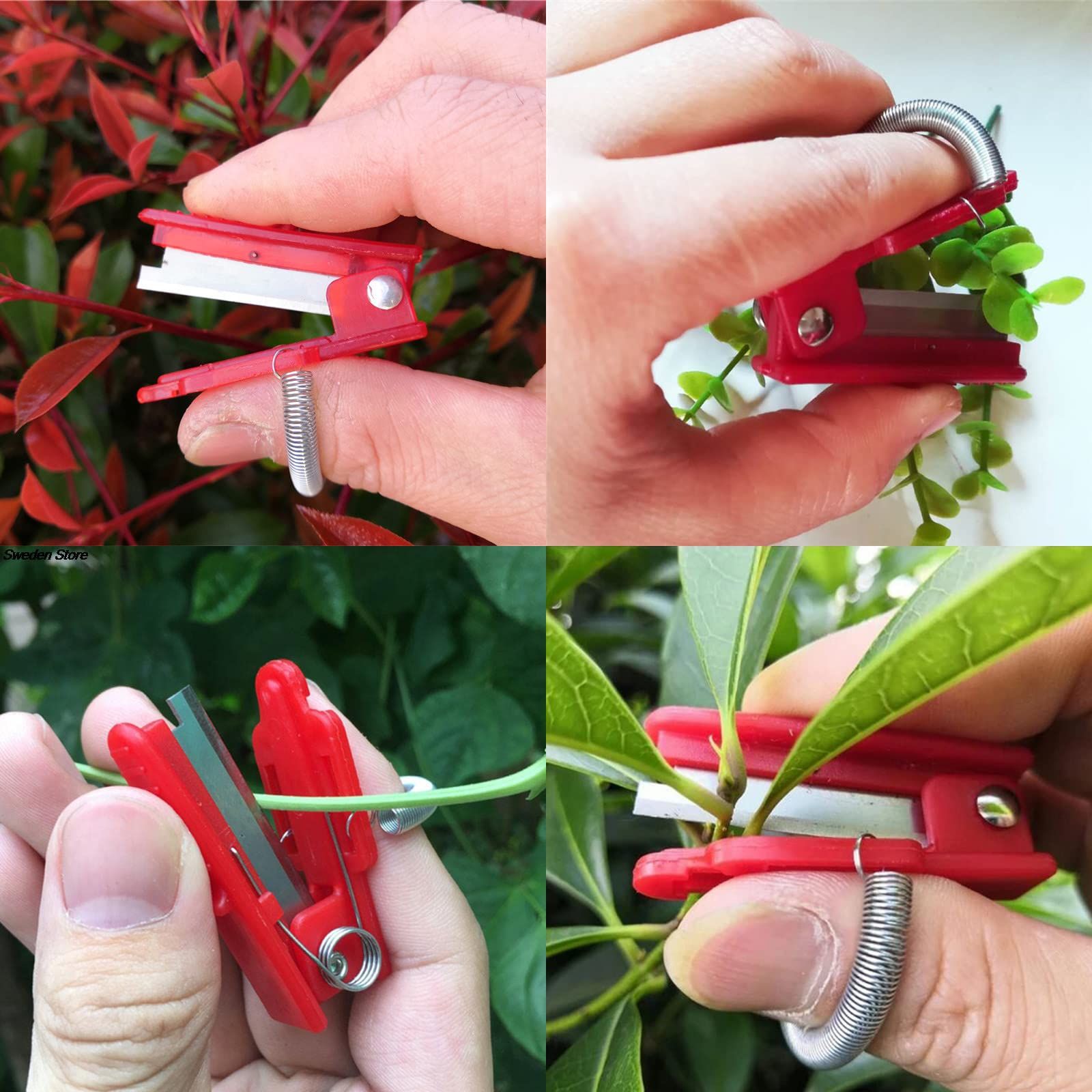3 Pack Multifunctional Gardening Thump Knife Garden Cutter Finger Fruit Picker Hand Pruner for Vegetable Trimming Separator — image 5