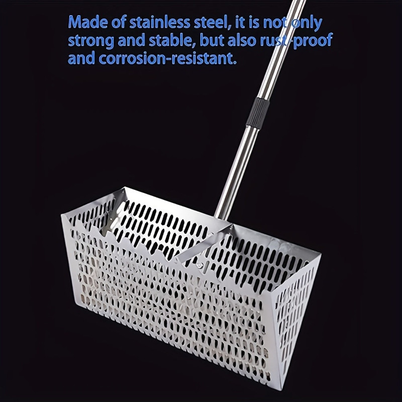 Adjustable Metal Beach Sifter Rake Tool — image 4