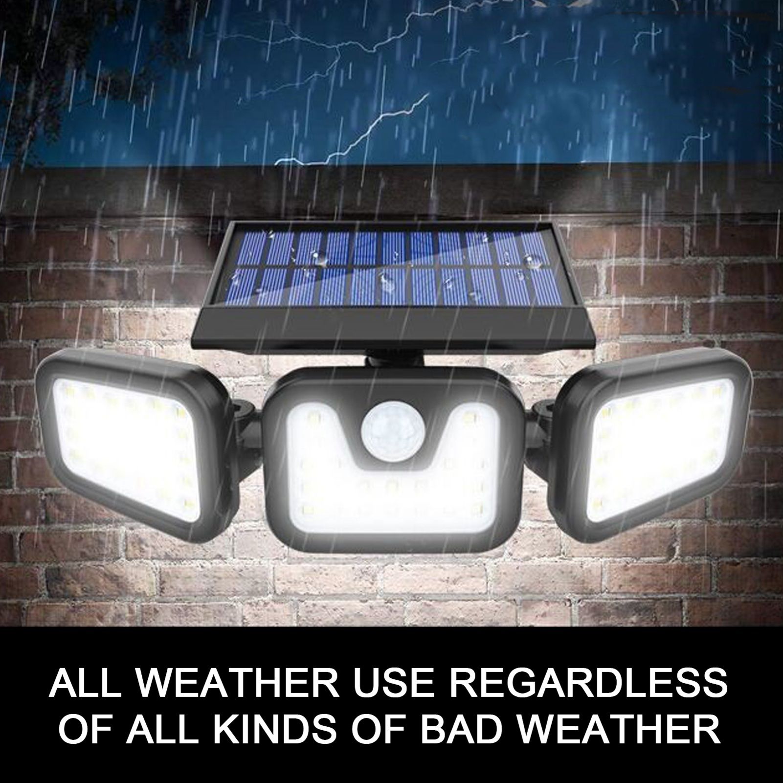 Waterproof LED Solar Outdoor Lights With Motion Sensor — image 4