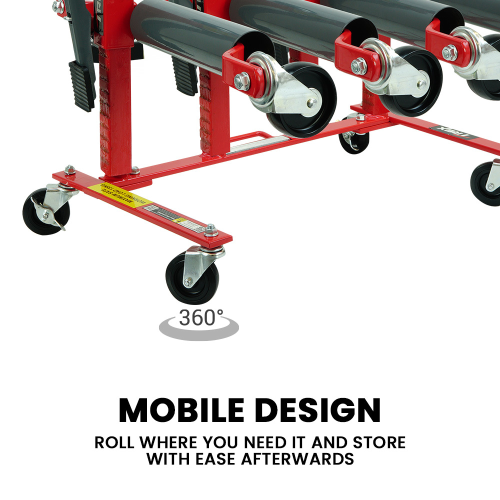 T-Rex Vehicle Positioning Jack Storage Rack Stand, Heavy Duty Design with Locking Castor Wheels — image 4