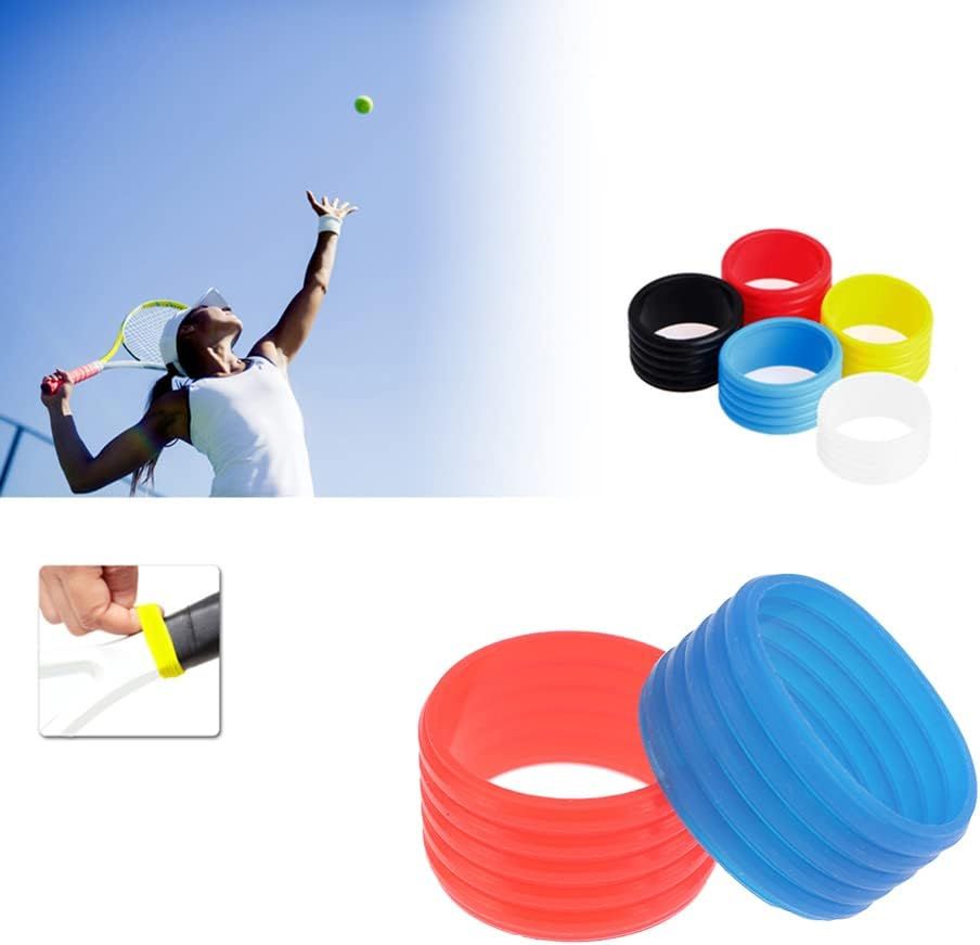 5 Pcs Tennis Racket Handle Elastic Rubber Ring, Racket Fixed Ring, Suitable for Tennis Racket, Badminton Racket, Squash Racket โ image 3