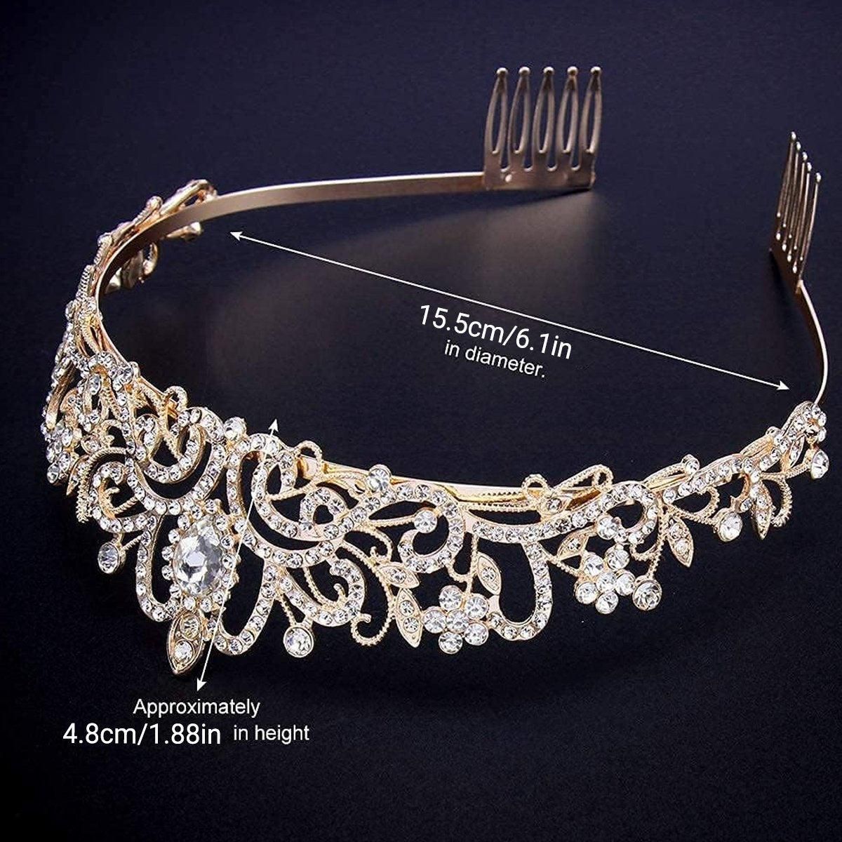 Crown Tiara Headband for Princess Wedding Party Bridal Costume Accessories — image 3