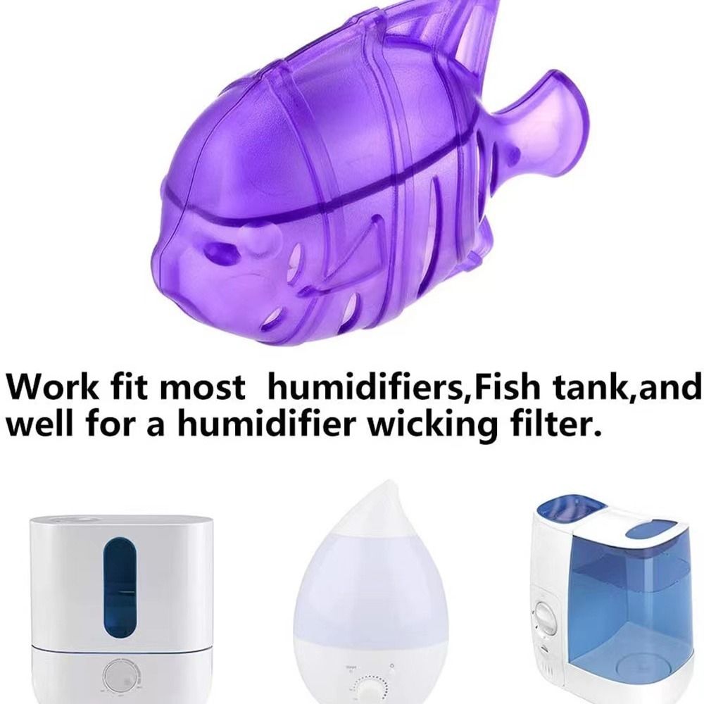 4 PCS Universal Humidifier Tank Cleaner, Warm & Cool Mist Humidifiers, Fish Tank,Compatible with Drop, Droplet, Adorable(Purple) — image 3