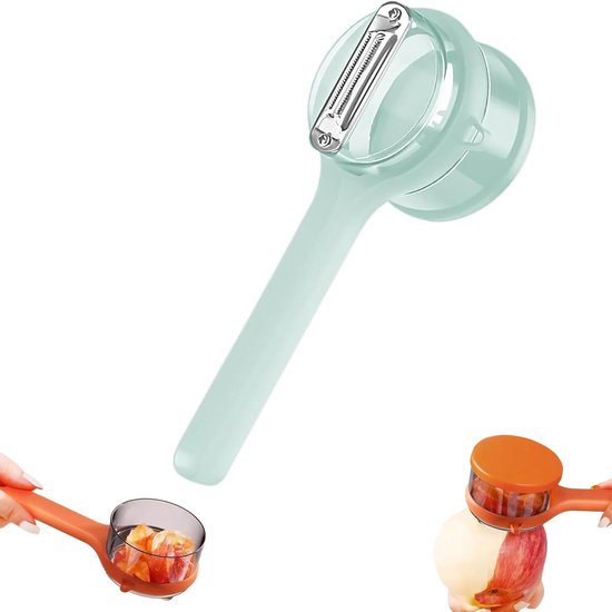 Vegetable Peeler - Fruit and Vegetable Peeler - with Storage Box - Safe and Efficient - Double-Sided Sharp Stainless Steel Blades - Easy to Clean - Process โ image 5