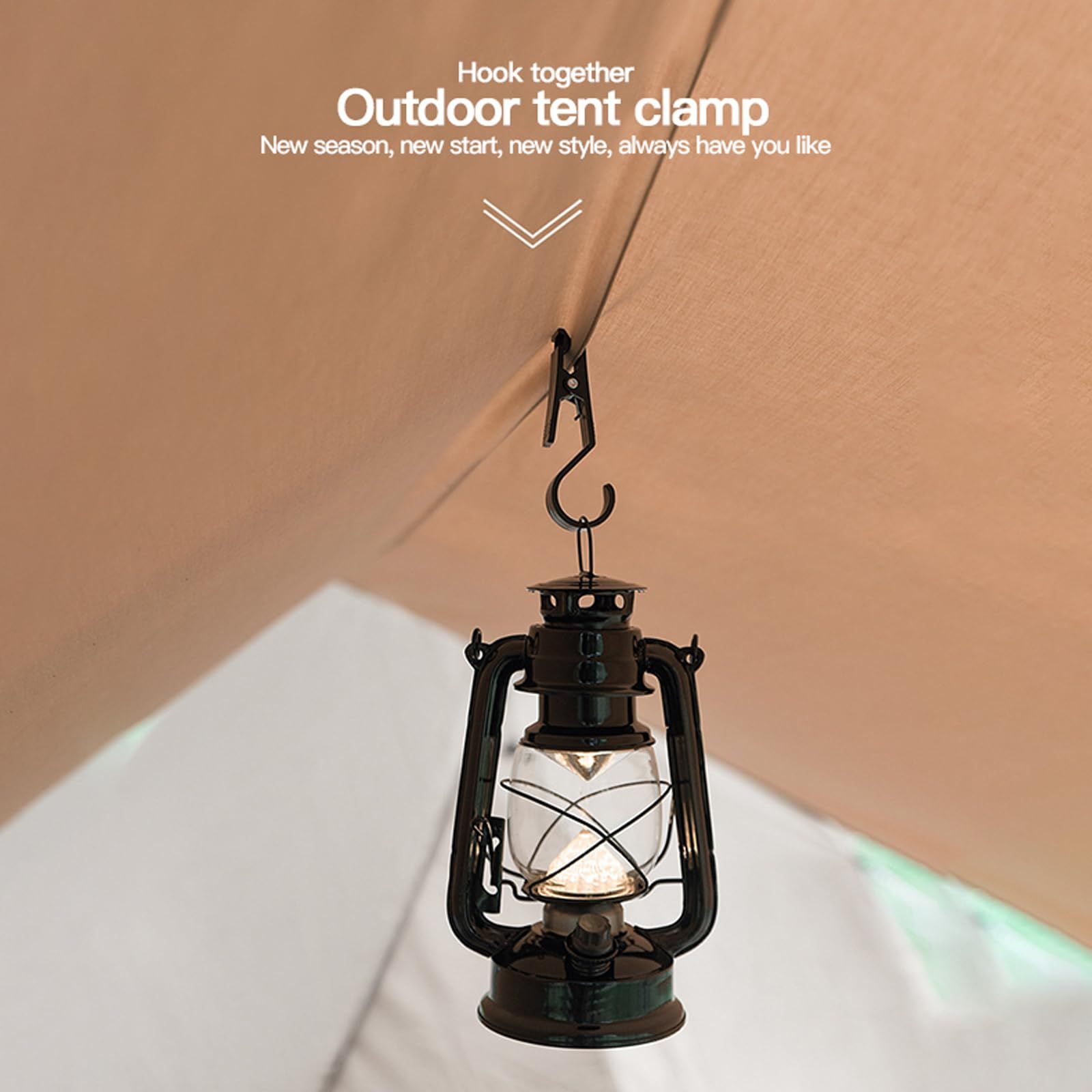 Light Hook Multifunctional Tent Canopy Clip Outdoor Camping Equipment Accessories Practical Clothespin 4pcs — image 2