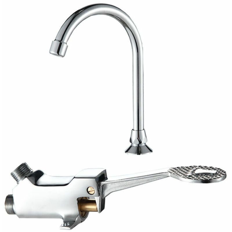 Pedal Faucet Kitchen Sink Bathroom Mixer Foot Control โ image 2