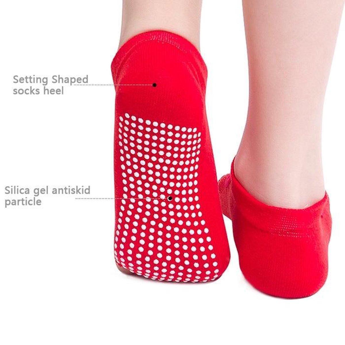One Pair Open Toe Open Instep Anti-slip Sports Female Yoga Socks Size: 34 - 39 (EUR)(Black) — image 4