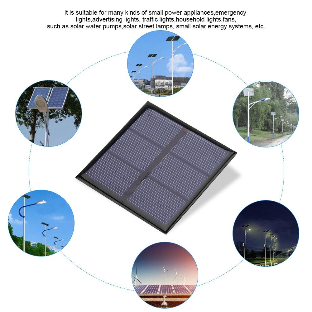 0.7W 1.5V Mini Portable Solar Panel DIY Power Module Charger for 1.2V Battery with Wire 70*70MM โ image 4