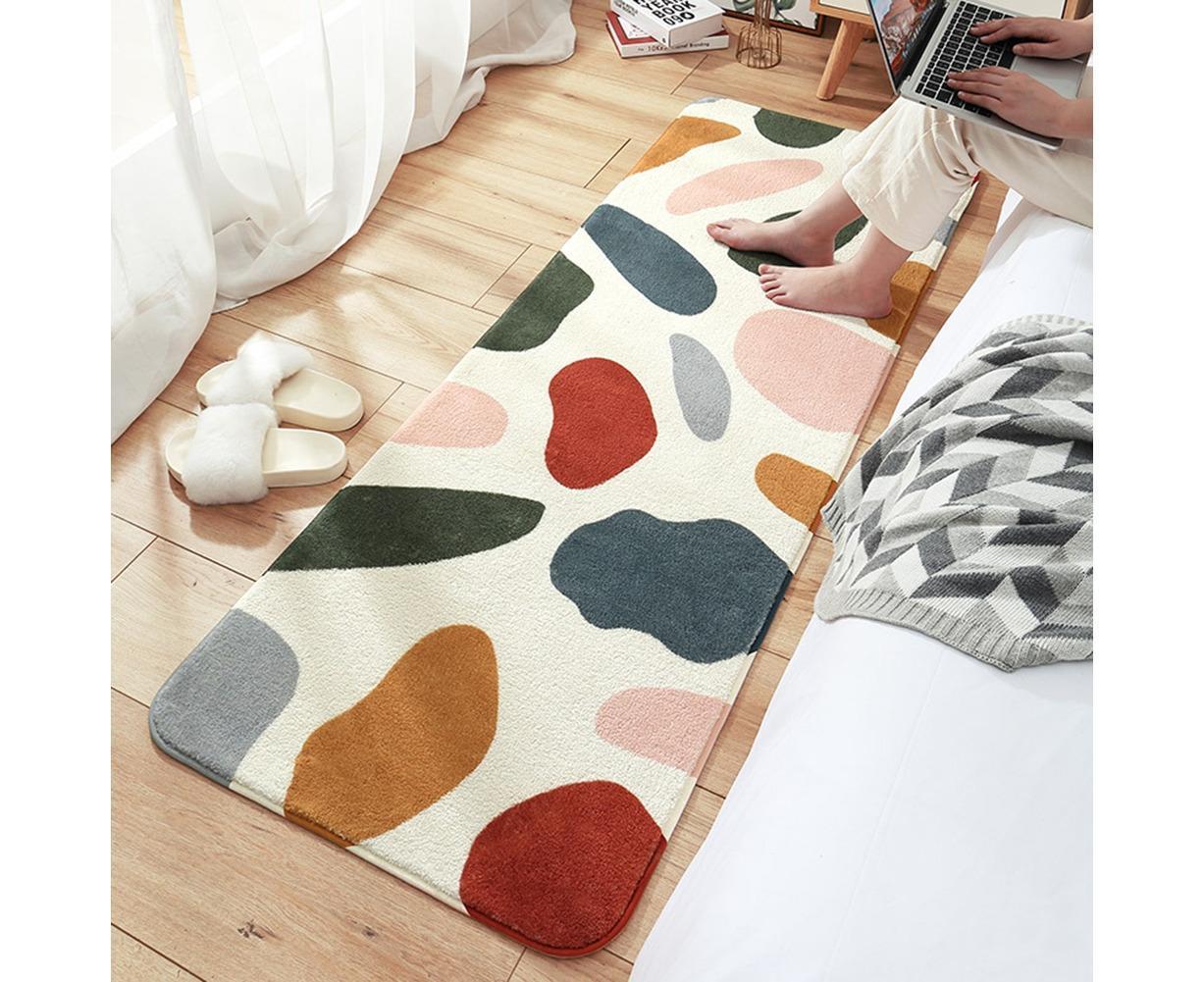 Floral Print Anti Slip Carpet Floor Mat Rug Cushion Bedroom Living Room Decor-60*160cm โ image 5