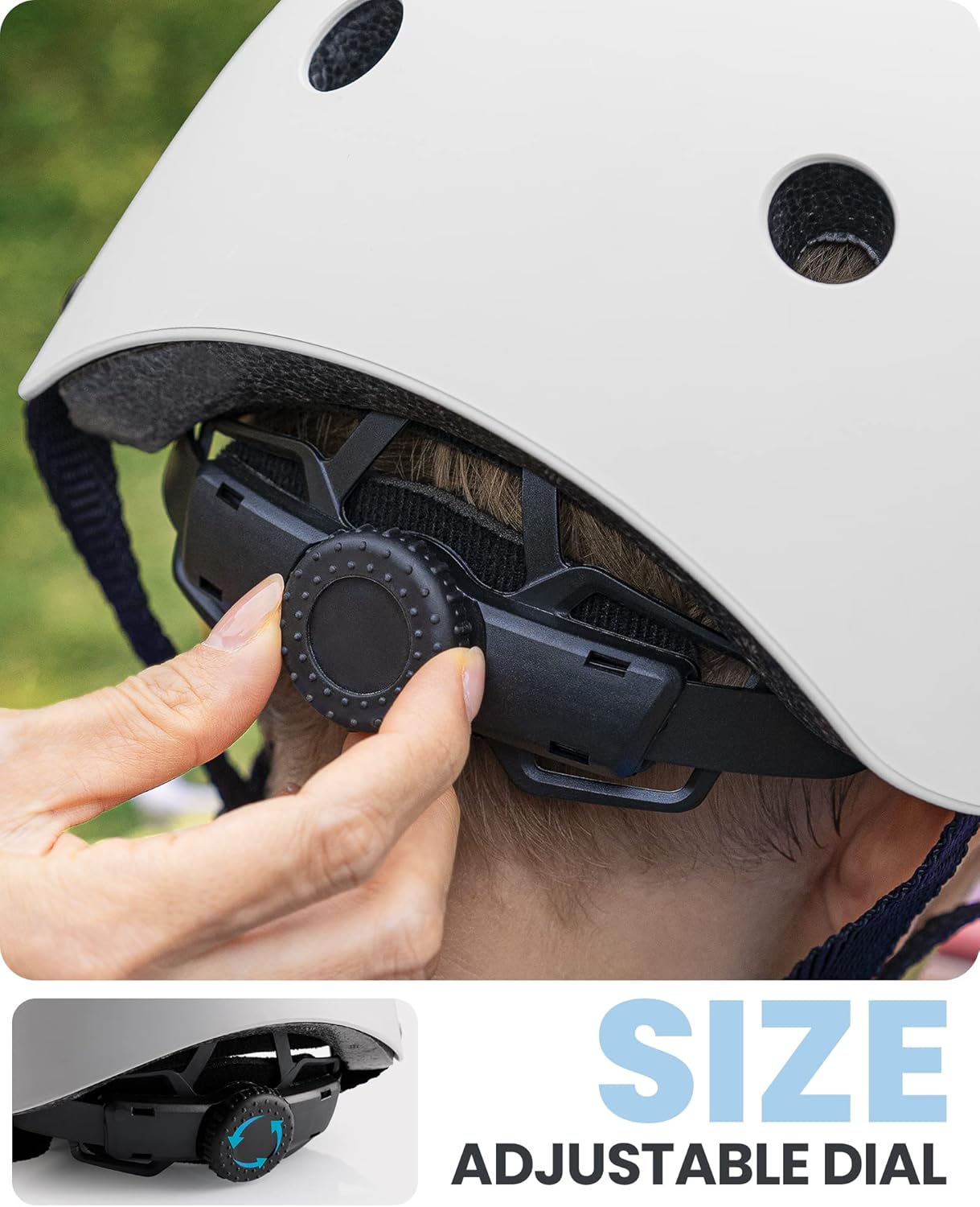 OutdoorMaster Youth & Kids Bike Helmet - Adjustable Multi-Sports Skateboard Helmet with Removable Liners for Balance Bike, Toddler Scooter, One Wheel โ image 3
