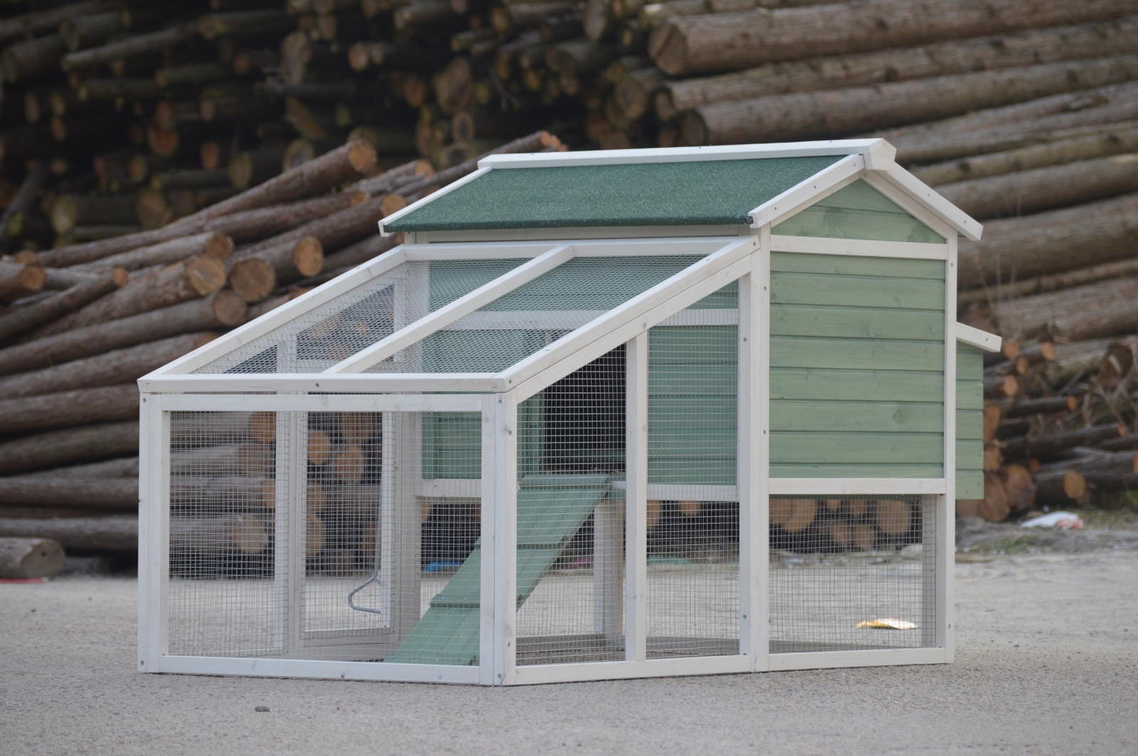 YES4PETS Green Large Chicken Coop Rabbit Hutch Ferret Guinea Pig Cage Hen Chook Cat Kitten House โ image 6