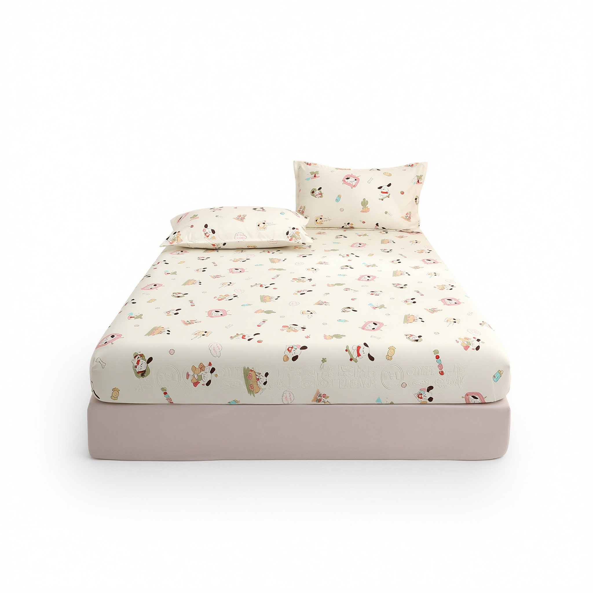 Yuan sheng home textiles Cartoon Dog Fitted Sheet. Blue cat 120*200cm standard model โ image 2
