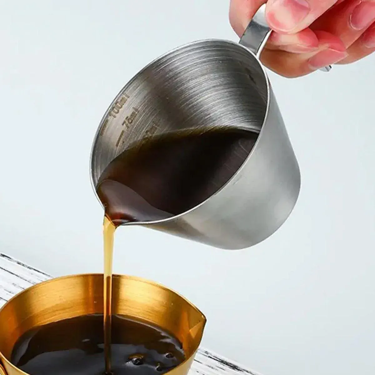 100ml Stainless Steel Coffee Extraction Measuring Cup Graduated Coffee Tool โ image 5