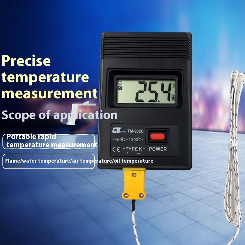 Digital Thermometer Type Sensor Temperature Probe, Dual Channel -Type Thermocouple Sensor -50 °C / 1300 °C — image 5