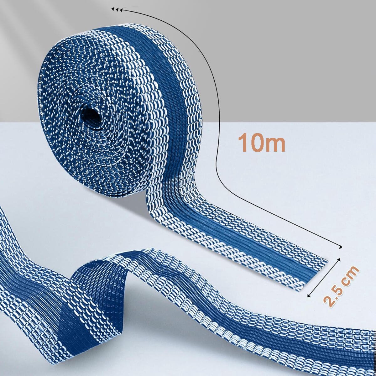 Iron-on tape - 10 m*2.5 cm - Hemming tape for trousers - Curtain tape - pleating tape - iron-on hem tape - self-adhesive tape without sewing - for — image 5