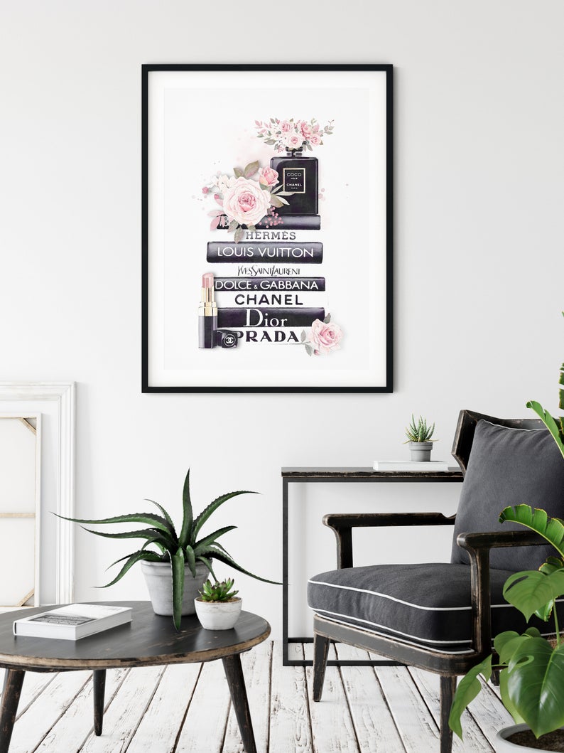 Wall Art 50cmx70cm Fashion Book Black Frame Canvas โ image 2