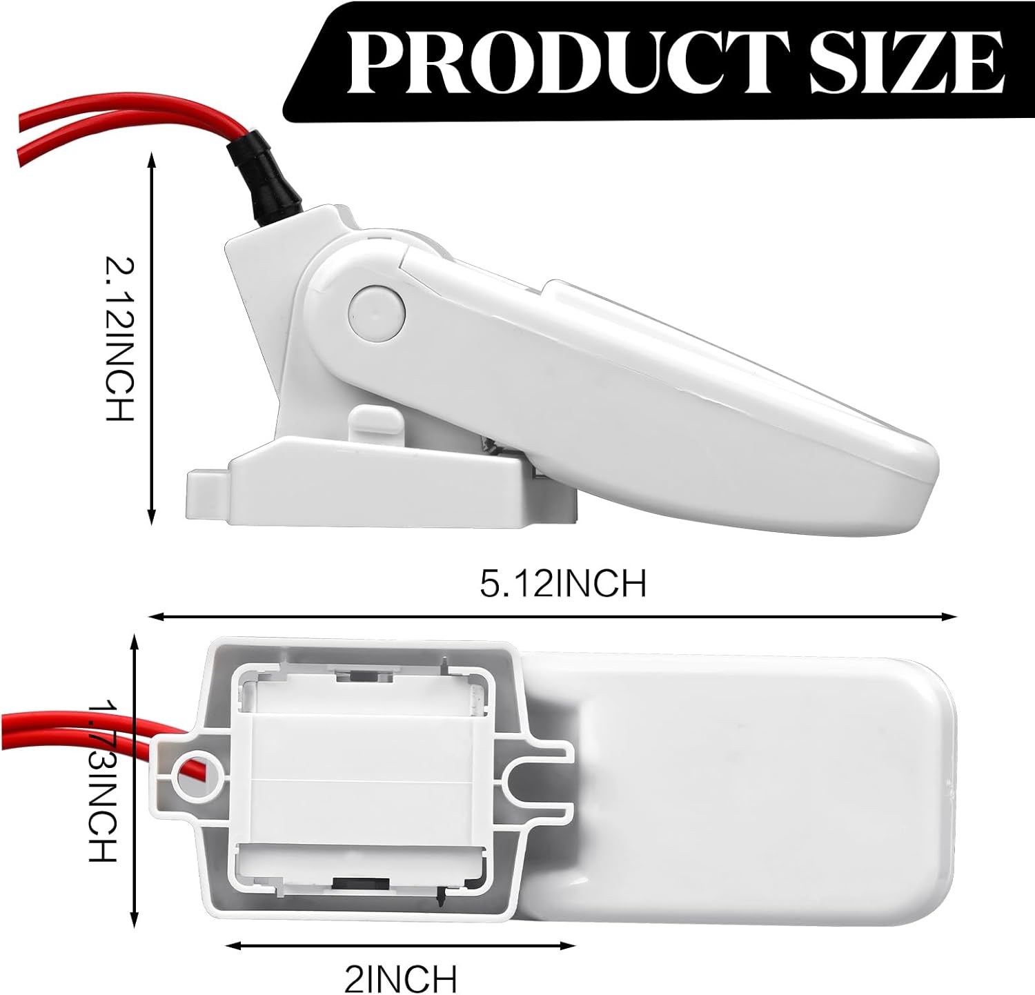 Landhoow Automatic Boat Bilge Pump Float Switch, 12v 24v 32v Bilge Float Switch Moisture Tight Seals for Automatic Electric Water Pump Accessories Ignition