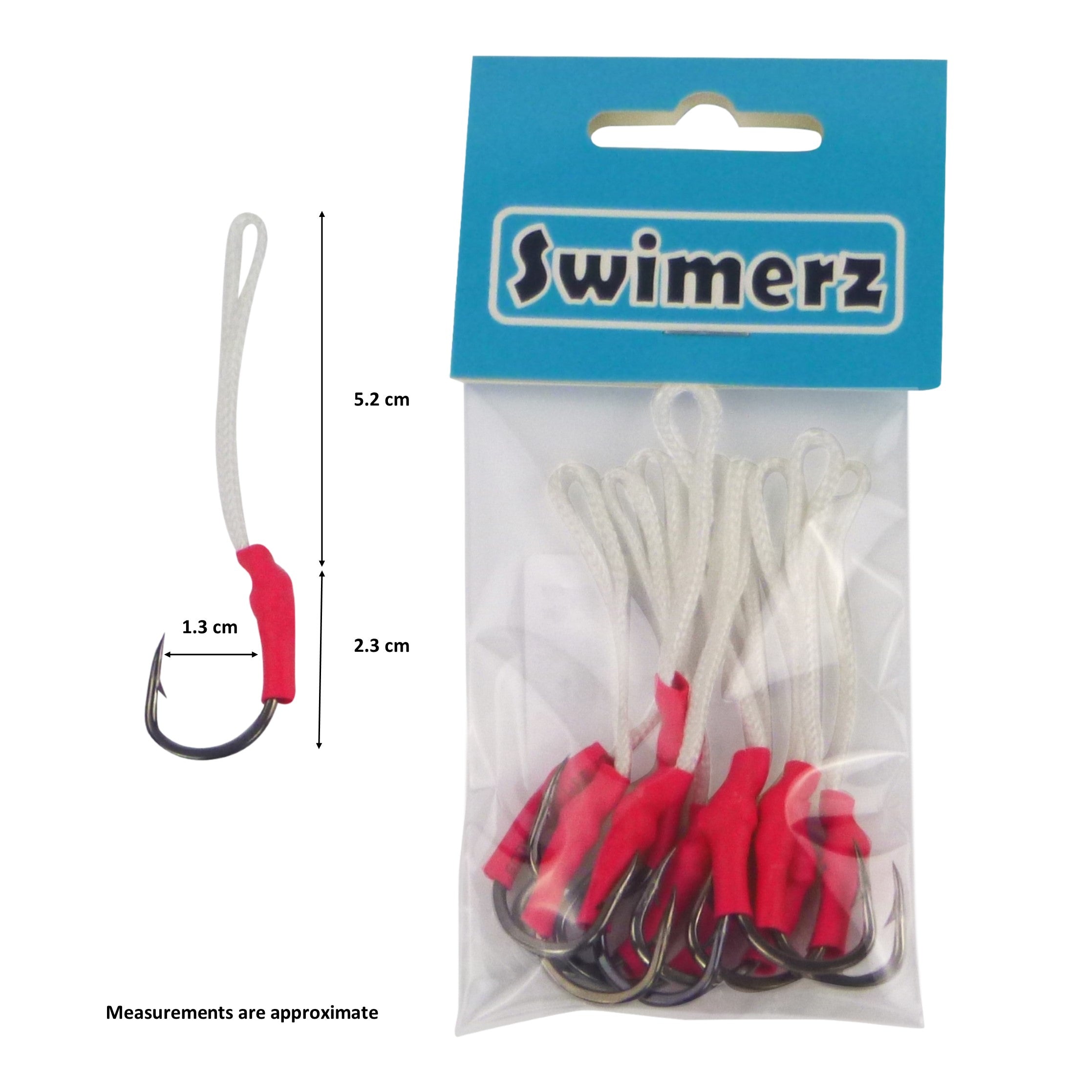 Swimerz 2/0 Single Assist Hooks, 10 pack — image 2
