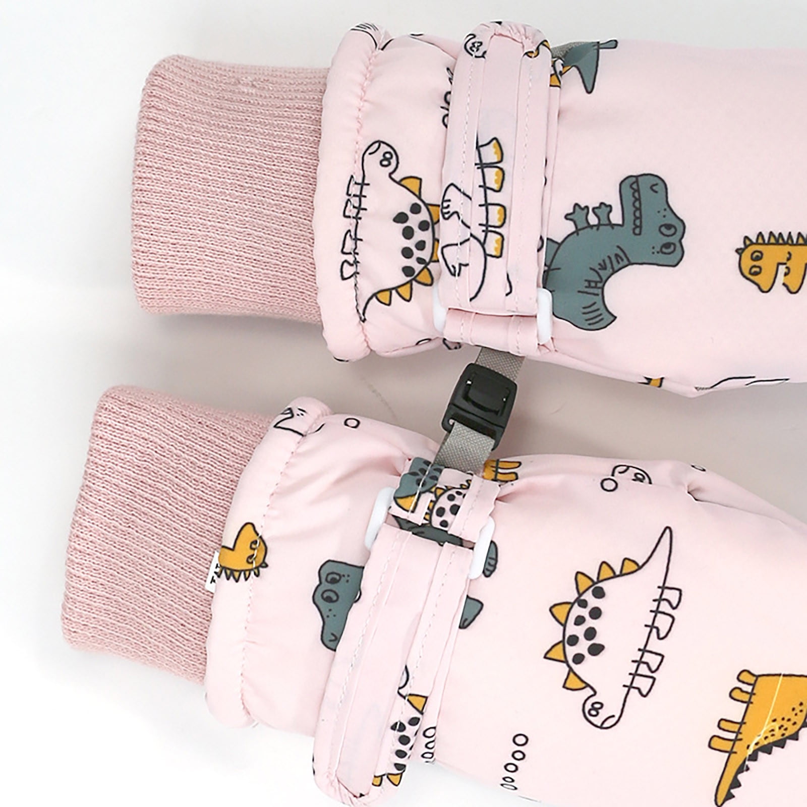 Kids Waterproof Winter Snow Gloves, Thick Stretchy Warm Gloves for Boys and Girls for Outdoor Play in Cold Weather, Pink-2, 4-8 Years — image 6