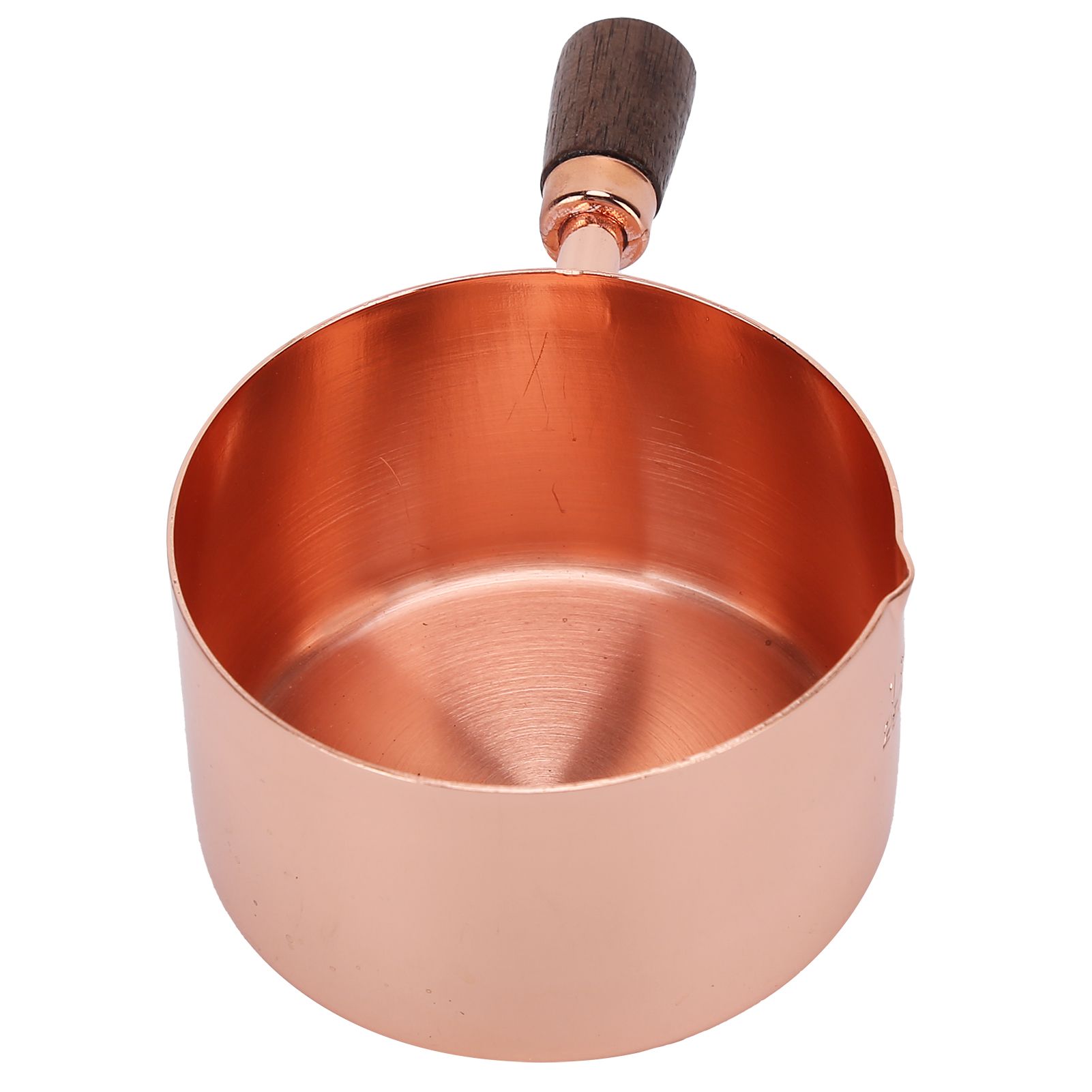 Sauce Pan Wooden Handle Rose Gold Stainless Steel Sauce Pot for Cooking Kitchen Ware1cup โ image 6