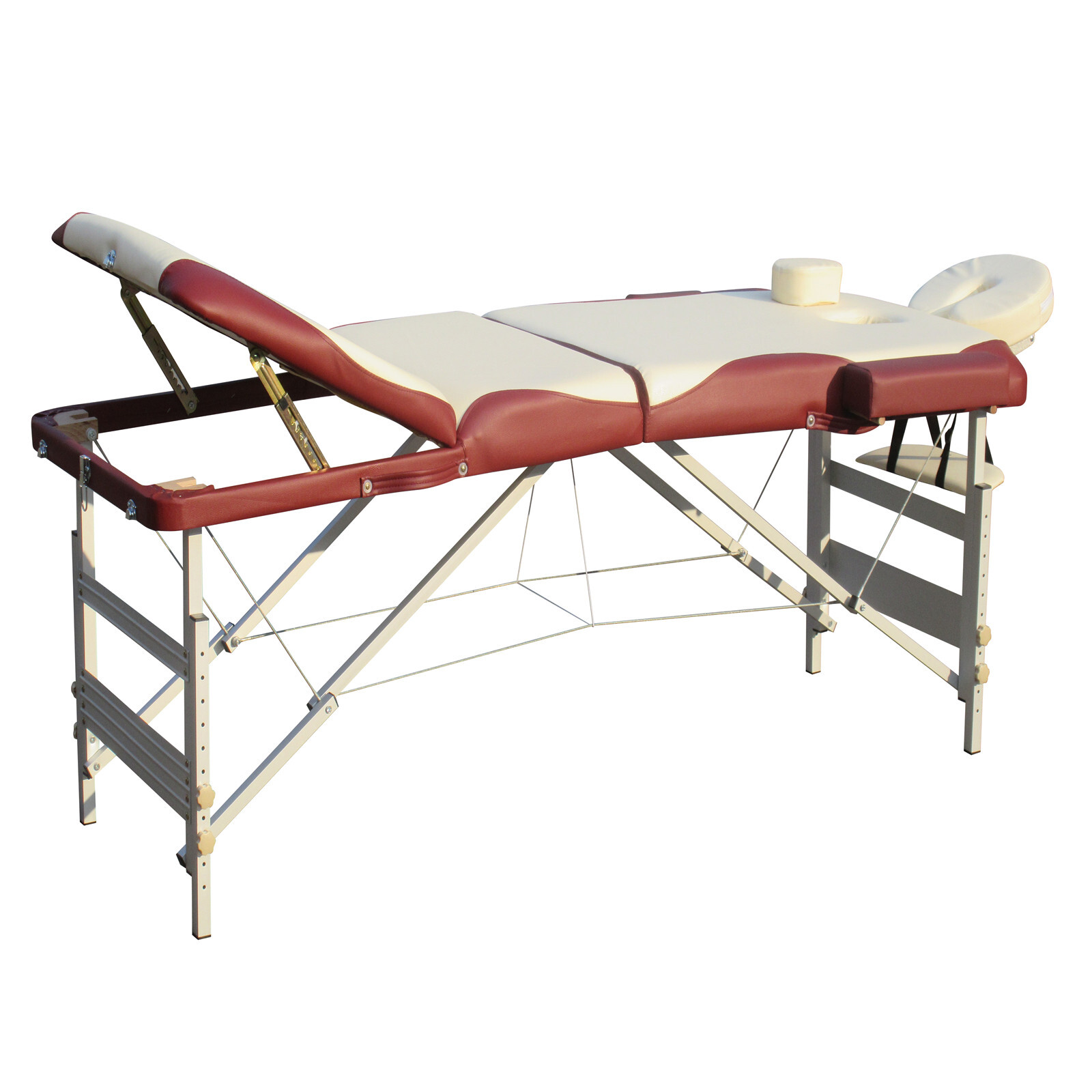 YES4HOMES 3 Fold Portable Aluminium Massage Table Massage Bed Beauty Therapy — image 4