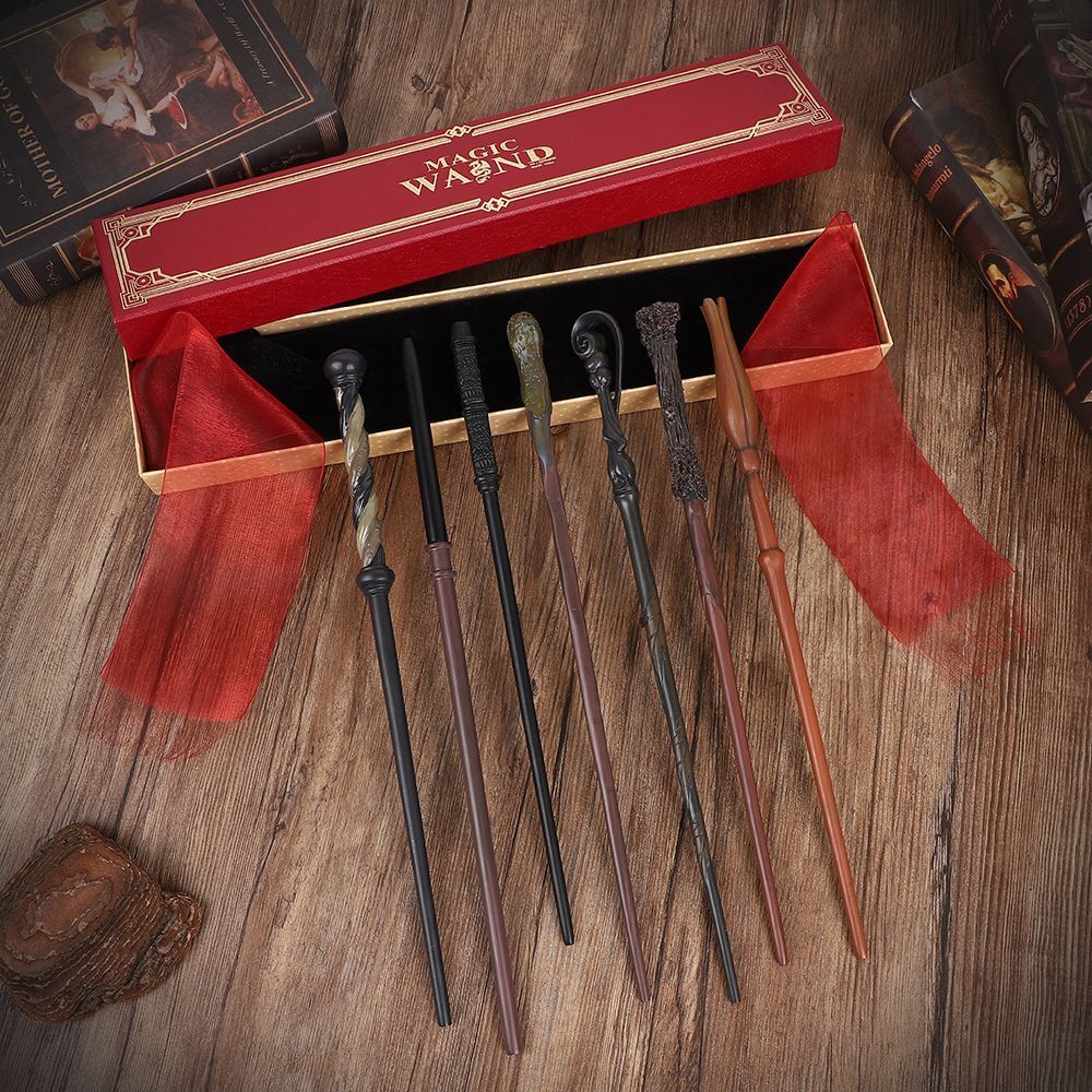 High Quality Roleplay Wand, Character Costume Matching Ornament, Style 9, Blue Gold Stamping Ribbon Gift Box ā image 4