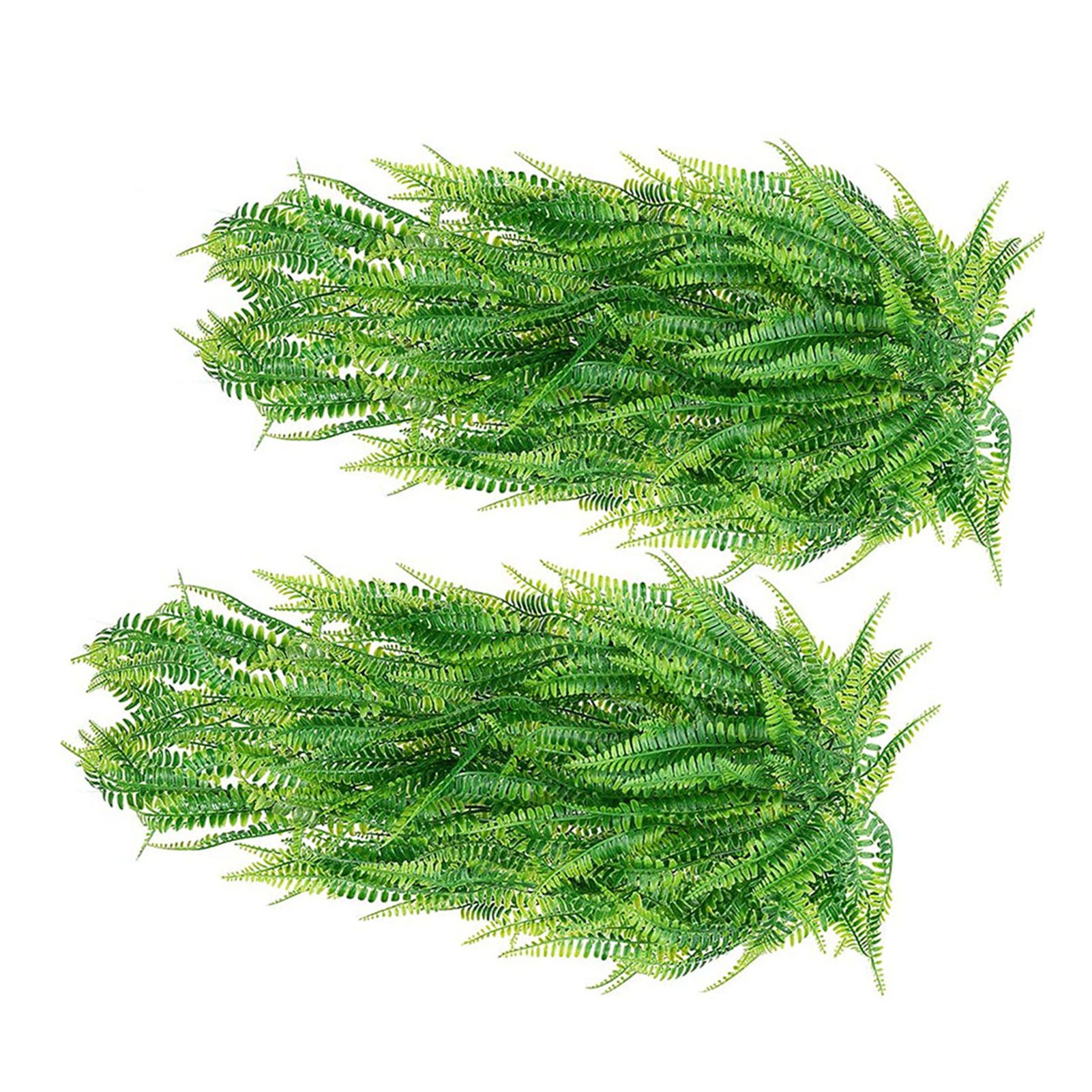 2Pcs Green Leaves Decor Natural Shape Color Lifelike Artificial Green Leaves for Home Courtyard — image 4