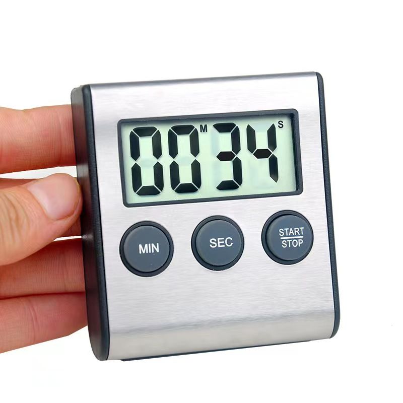 Kitchen Timer, Digital Kitchen Timer Magnetic Countdown Kitchen Timer with Loud Alarm Stainless Steel Timer for Kitchen — image 2