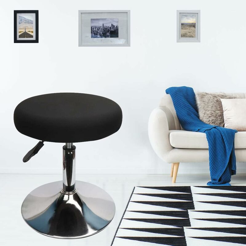 ROund Stool Cover Bar Stool Cover, Luxury Fabric, Diameter 30Cm, Stretchable, Wrinkle-Resistant, Washable And Dustproof — image 3
